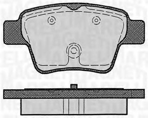 MAGNETI MARELLI 363916060179 Комплект тормозных колодок, дисковый тормоз