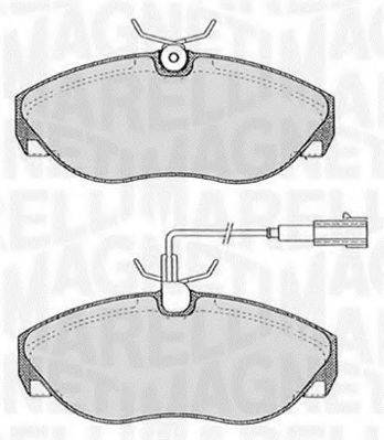 MAGNETI MARELLI 363916060183 Комплект тормозных колодок, дисковый тормоз