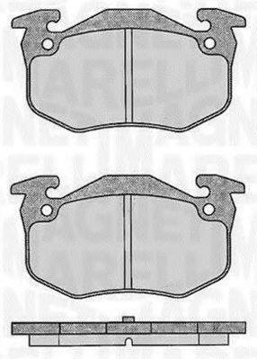 MAGNETI MARELLI 363916060197 Комплект тормозных колодок, дисковый тормоз