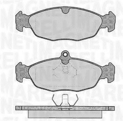 MAGNETI MARELLI 363916060208 Комплект тормозных колодок, дисковый тормоз