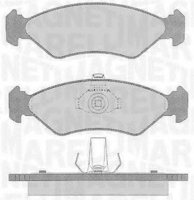 MAGNETI MARELLI 363916060250 Комплект тормозных колодок, дисковый тормоз