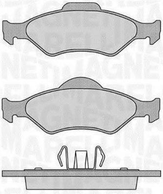 MAGNETI MARELLI 363916060251 Комплект тормозных колодок, дисковый тормоз