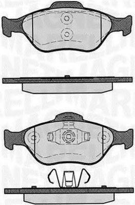 MAGNETI MARELLI 363916060252 Комплект тормозных колодок, дисковый тормоз