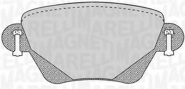 MAGNETI MARELLI 363916060265 Комплект тормозных колодок, дисковый тормоз