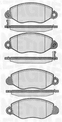 MAGNETI MARELLI 363916060271 Комплект тормозных колодок, дисковый тормоз