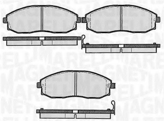 MAGNETI MARELLI 363916060279 Комплект тормозных колодок, дисковый тормоз