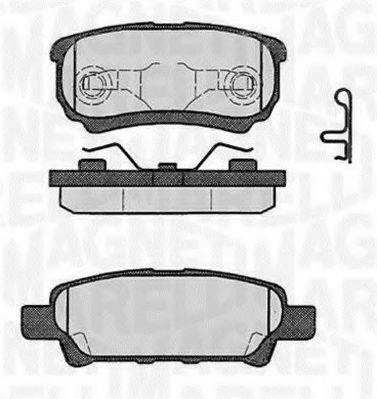 MAGNETI MARELLI 363916060285 Комплект тормозных колодок, дисковый тормоз