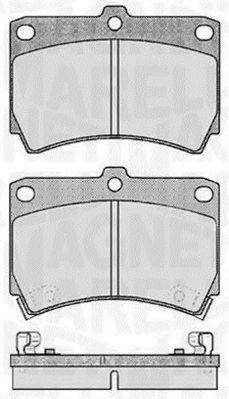 MAGNETI MARELLI 363916060286 Комплект тормозных колодок, дисковый тормоз