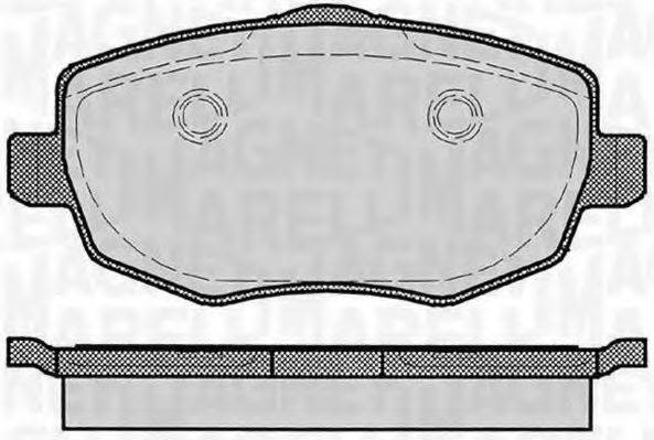 MAGNETI MARELLI 363916060291 Комплект тормозных колодок, дисковый тормоз