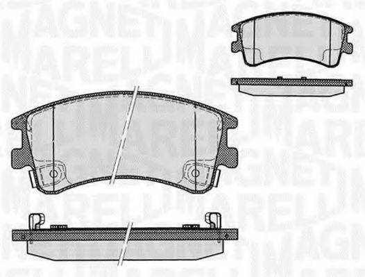 MAGNETI MARELLI 363916060295 Комплект тормозных колодок, дисковый тормоз