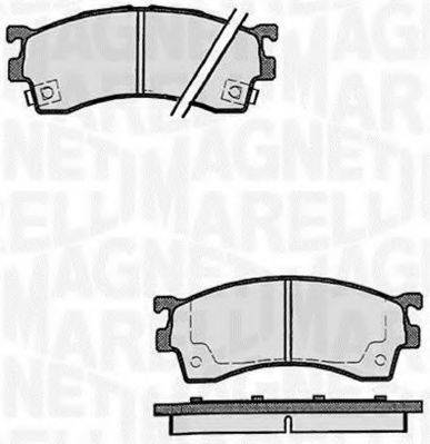 MAGNETI MARELLI 363916060296 Комплект тормозных колодок, дисковый тормоз