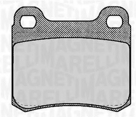 MAGNETI MARELLI 363916060304 Комплект тормозных колодок, дисковый тормоз