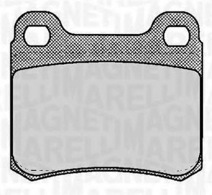 MAGNETI MARELLI 363916060306 Комплект тормозных колодок, дисковый тормоз