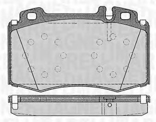 MAGNETI MARELLI 363916060320 Комплект тормозных колодок, дисковый тормоз