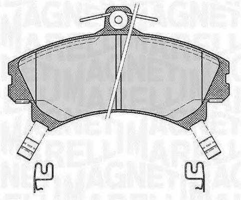 MAGNETI MARELLI 363916060334 Комплект тормозных колодок, дисковый тормоз