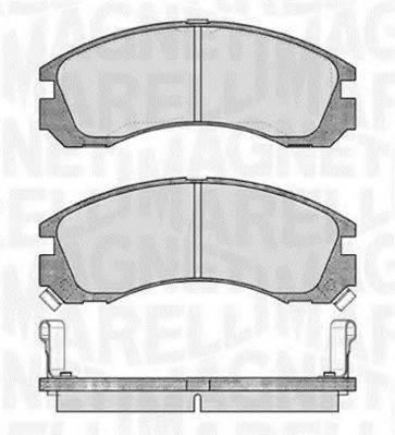 MAGNETI MARELLI 363916060339 Комплект тормозных колодок, дисковый тормоз