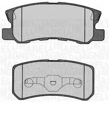 MAGNETI MARELLI 363916060340 Комплект тормозных колодок, дисковый тормоз