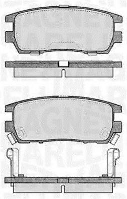 MAGNETI MARELLI 363916060341 Комплект тормозных колодок, дисковый тормоз