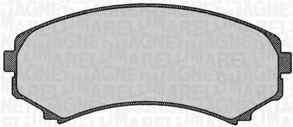 MAGNETI MARELLI 363916060342 Комплект тормозных колодок, дисковый тормоз