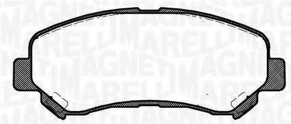 MAGNETI MARELLI 363916060351 Комплект тормозных колодок, дисковый тормоз