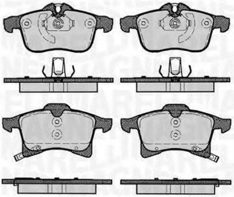 MAGNETI MARELLI 363916060364 Комплект тормозных колодок, дисковый тормоз