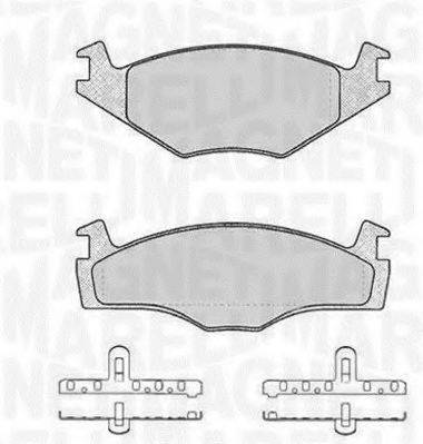 MAGNETI MARELLI 363916060394 Комплект тормозных колодок, дисковый тормоз