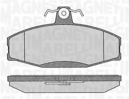 MAGNETI MARELLI 363916060397 Комплект тормозных колодок, дисковый тормоз