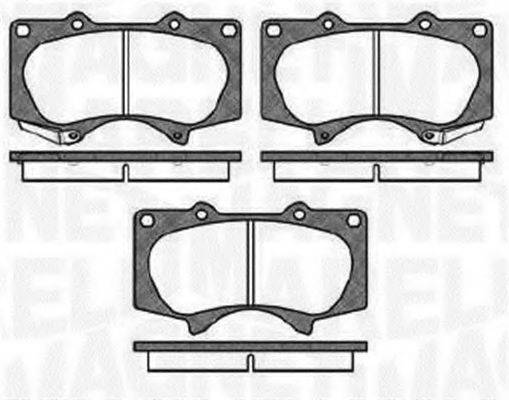 MAGNETI MARELLI 363916060409 Комплект тормозных колодок, дисковый тормоз