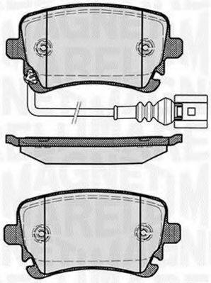 MAGNETI MARELLI 363916060412 Комплект тормозных колодок, дисковый тормоз