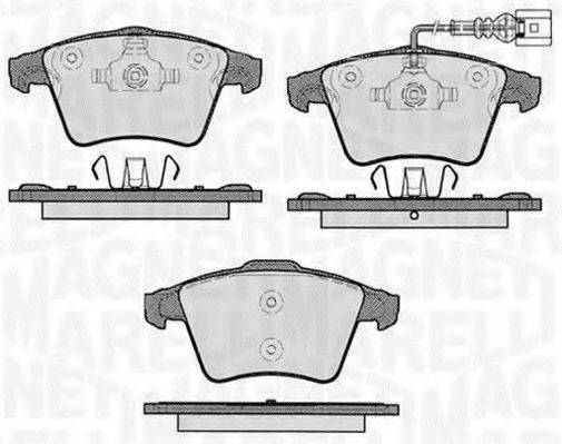 MAGNETI MARELLI 363916060413 Комплект тормозных колодок, дисковый тормоз