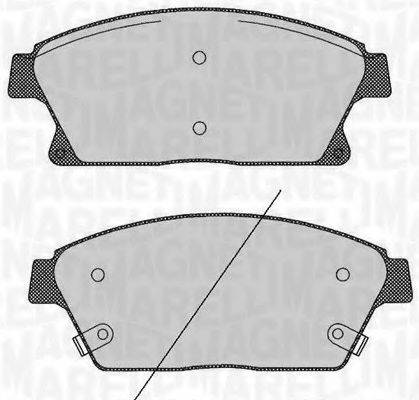 MAGNETI MARELLI 363916060424 Комплект тормозных колодок, дисковый тормоз