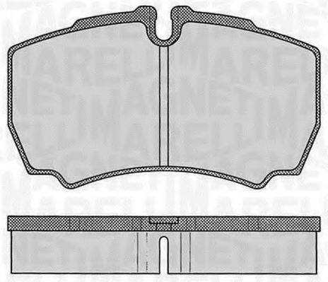 MAGNETI MARELLI 363916060434 Комплект тормозных колодок, дисковый тормоз