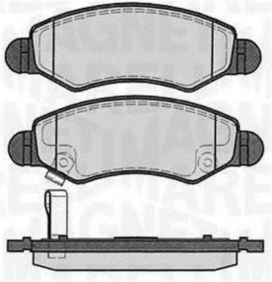 MAGNETI MARELLI 363916060450 Комплект тормозных колодок, дисковый тормоз