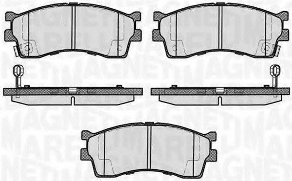 MAGNETI MARELLI 363916060458 Комплект тормозных колодок, дисковый тормоз