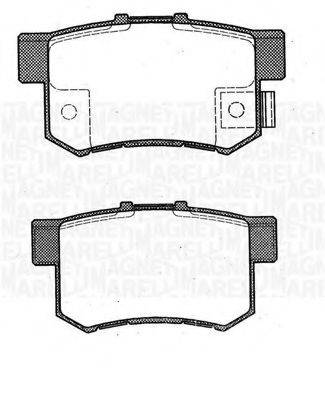 MAGNETI MARELLI 363916060461 Комплект тормозных колодок, дисковый тормоз