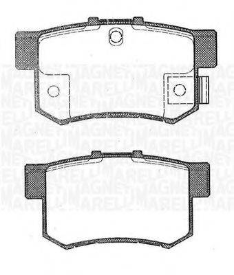 MAGNETI MARELLI 363916060462 Комплект тормозных колодок, дисковый тормоз