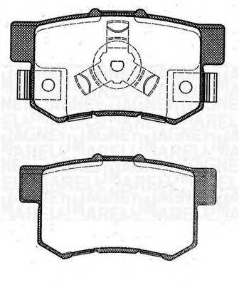 MAGNETI MARELLI 363916060463 Комплект тормозных колодок, дисковый тормоз