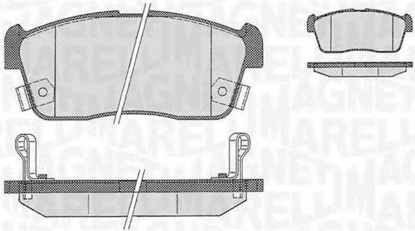 MAGNETI MARELLI 363916060471 Комплект тормозных колодок, дисковый тормоз