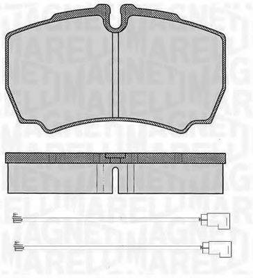 MAGNETI MARELLI 363916060474 Комплект тормозных колодок, дисковый тормоз