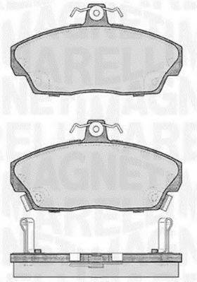 MAGNETI MARELLI 363916060484 Комплект тормозных колодок, дисковый тормоз