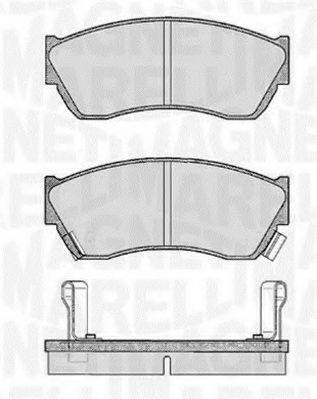 MAGNETI MARELLI 363916060491 Комплект тормозных колодок, дисковый тормоз