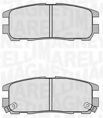 MAGNETI MARELLI 363916060497 Комплект тормозных колодок, дисковый тормоз