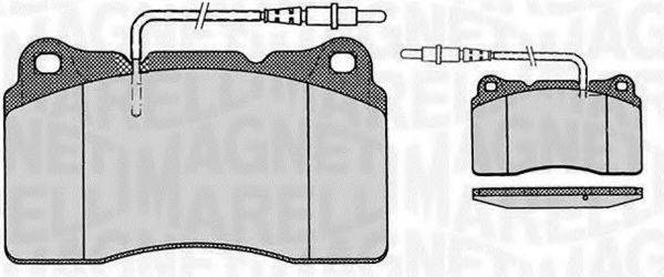 MAGNETI MARELLI 363916060498 Комплект тормозных колодок, дисковый тормоз