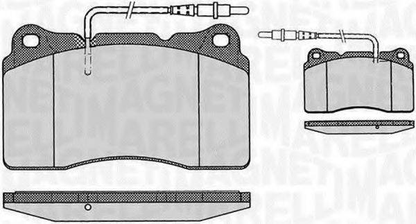 MAGNETI MARELLI 363916060500 Комплект тормозных колодок, дисковый тормоз