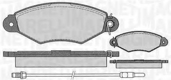 MAGNETI MARELLI 363916060514 Комплект тормозных колодок, дисковый тормоз