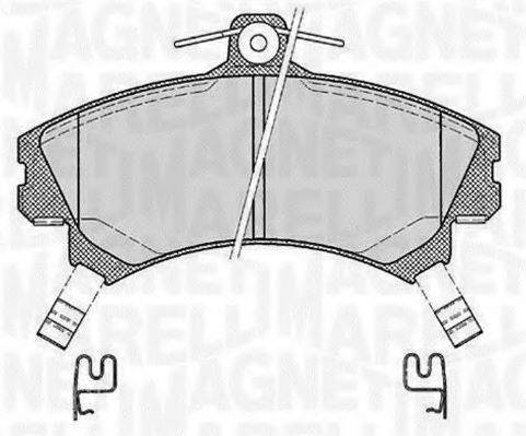 MAGNETI MARELLI 363916060521 Комплект тормозных колодок, дисковый тормоз