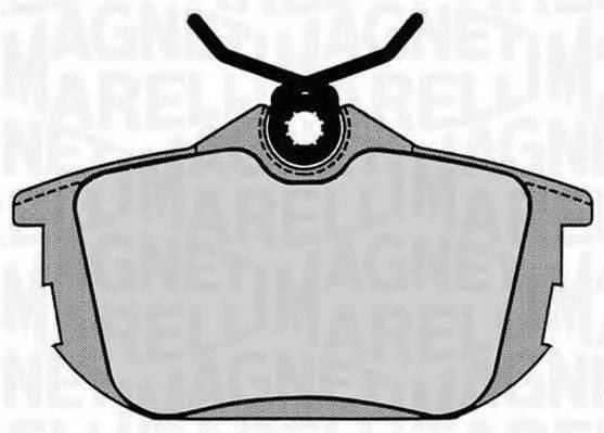 MAGNETI MARELLI 363916060522 Комплект тормозных колодок, дисковый тормоз