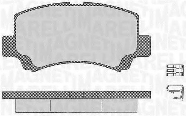 MAGNETI MARELLI 363916060534 Комплект тормозных колодок, дисковый тормоз