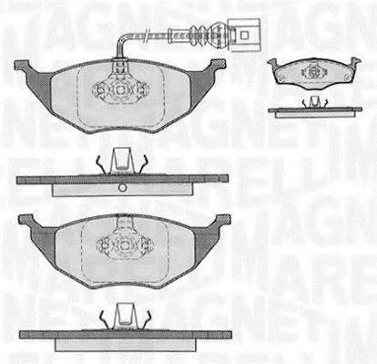 MAGNETI MARELLI 363916060536 Комплект тормозных колодок, дисковый тормоз