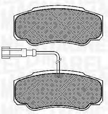 MAGNETI MARELLI 363916060573 Комплект тормозных колодок, дисковый тормоз